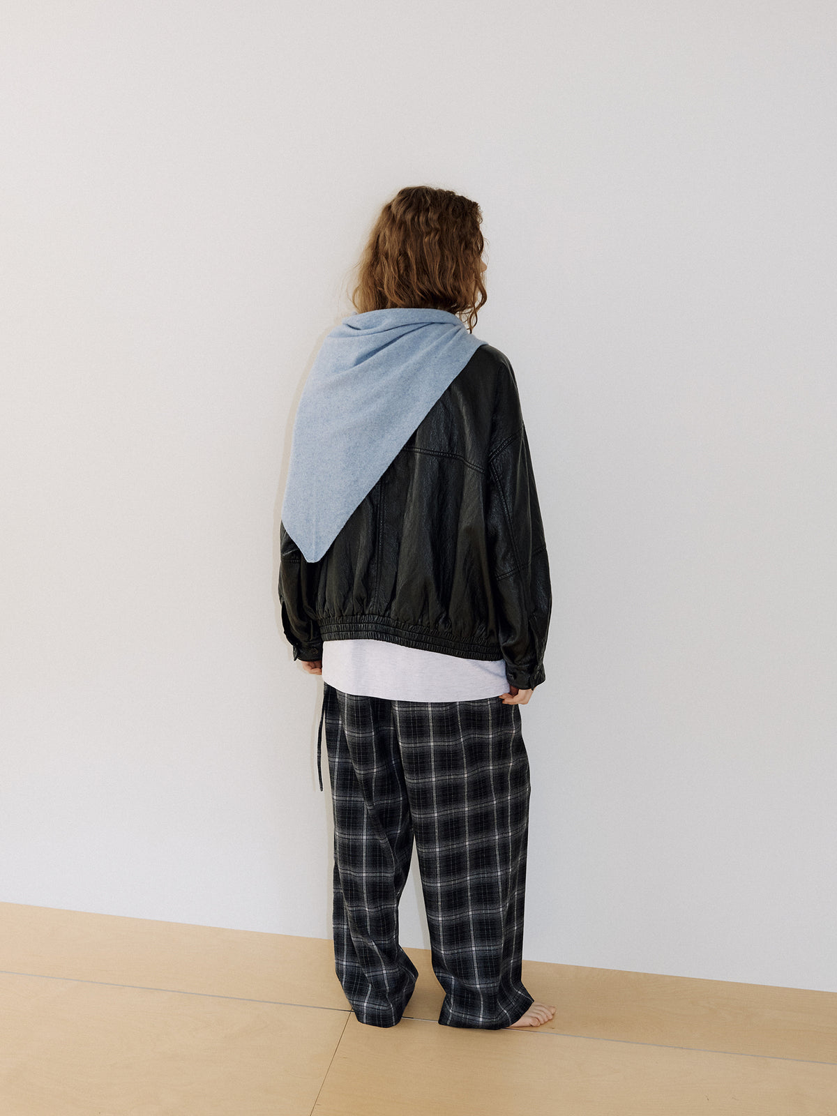 Triangle Scarf - Blue 3