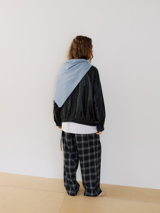 Triangle Scarf - Blue 3