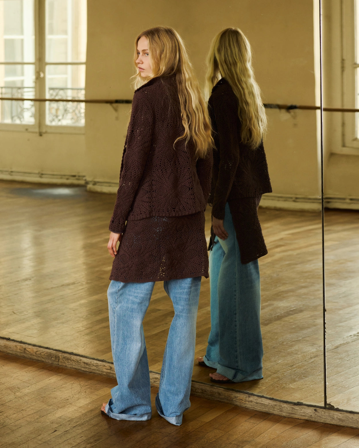 Openwork Cardigan
