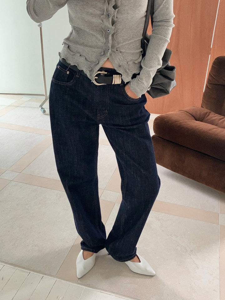 【A MA:DE】Grain denim pants