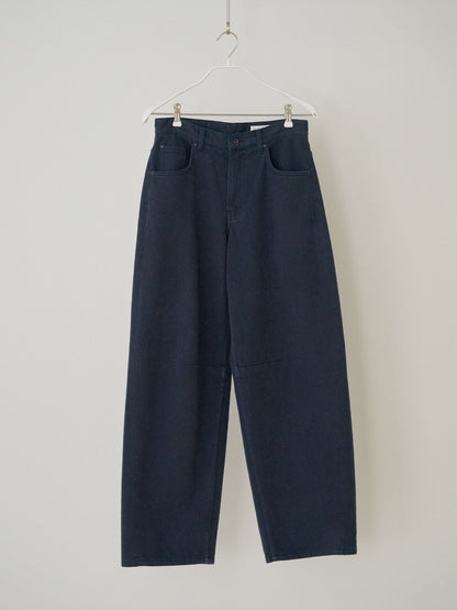 Cotton Twill Curved Pants - Navy 10