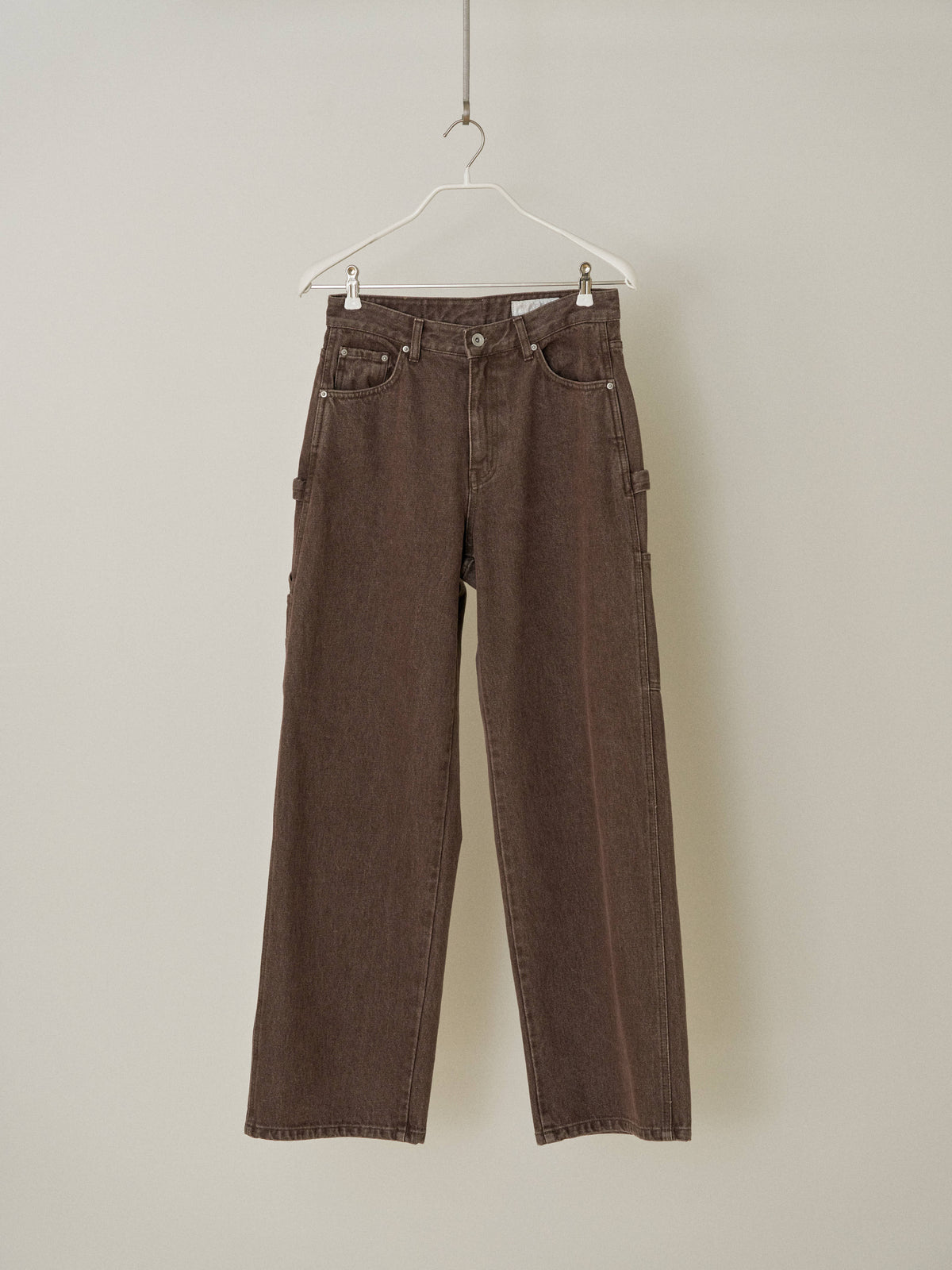Washed Work Pants - Brown 12