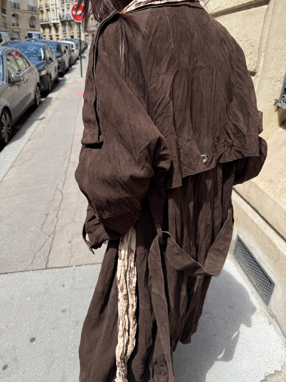 Suede Inkle Trench Coat