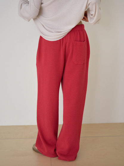 MARAN Current Waffle Sweatpants - Red 商品画像15/21