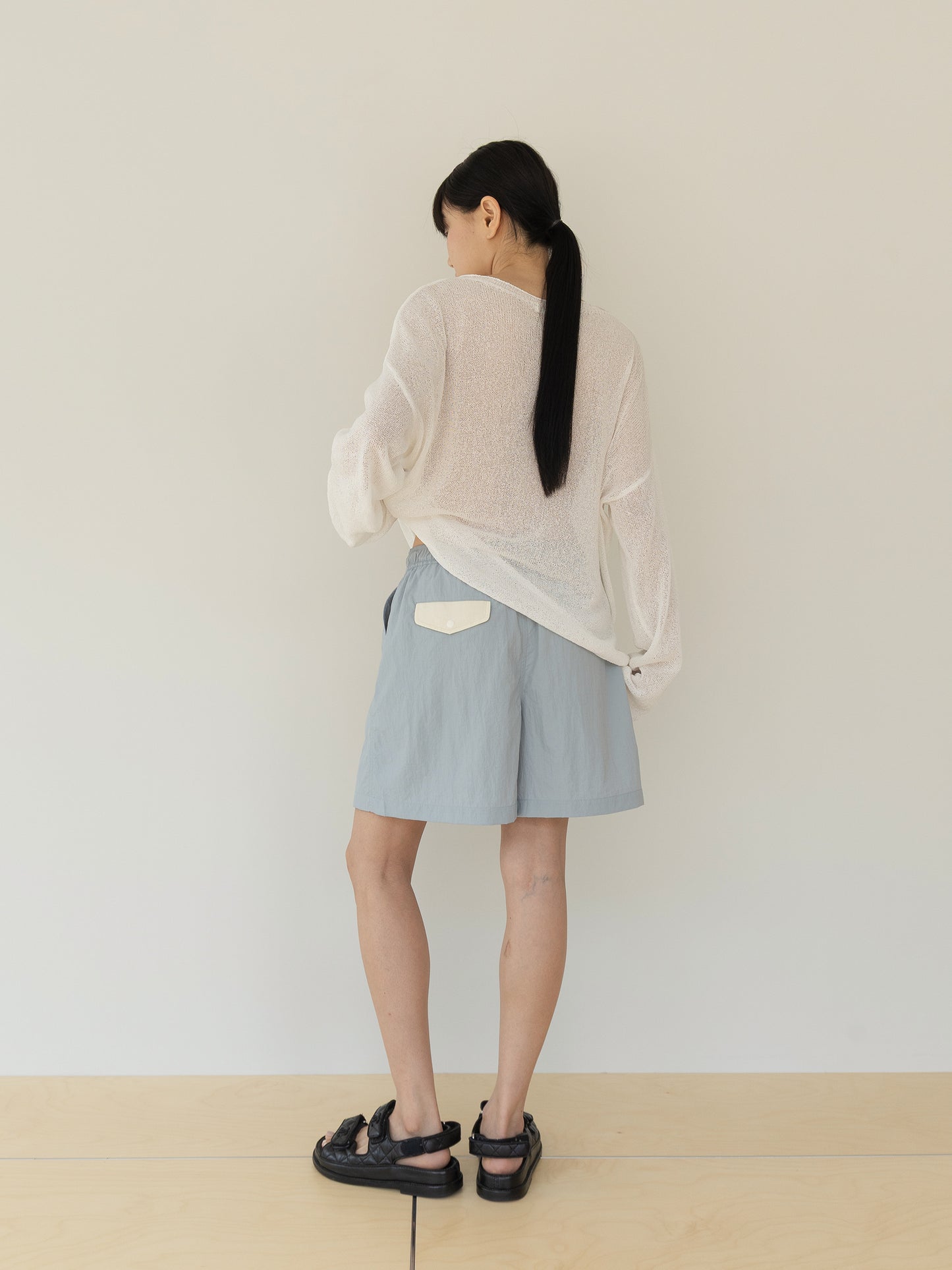 Liptop Half Pants-BLUE