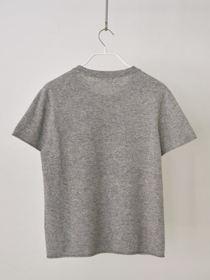 Cutoff Short Sleeve Pullover - Gray 9