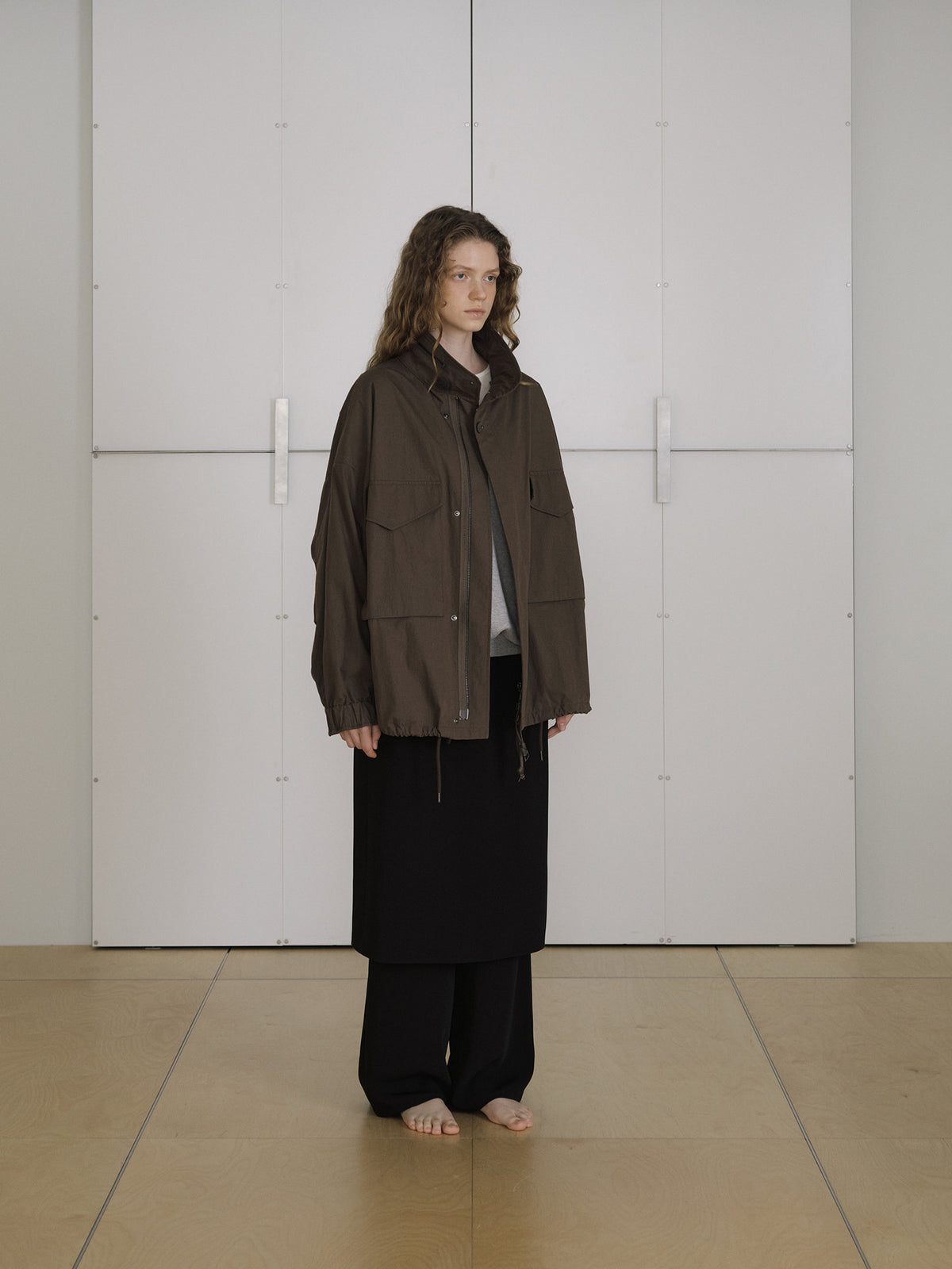Pocket Detail Jacket - Brown 9