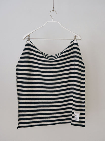 Stripe Square Scarf - Black 8