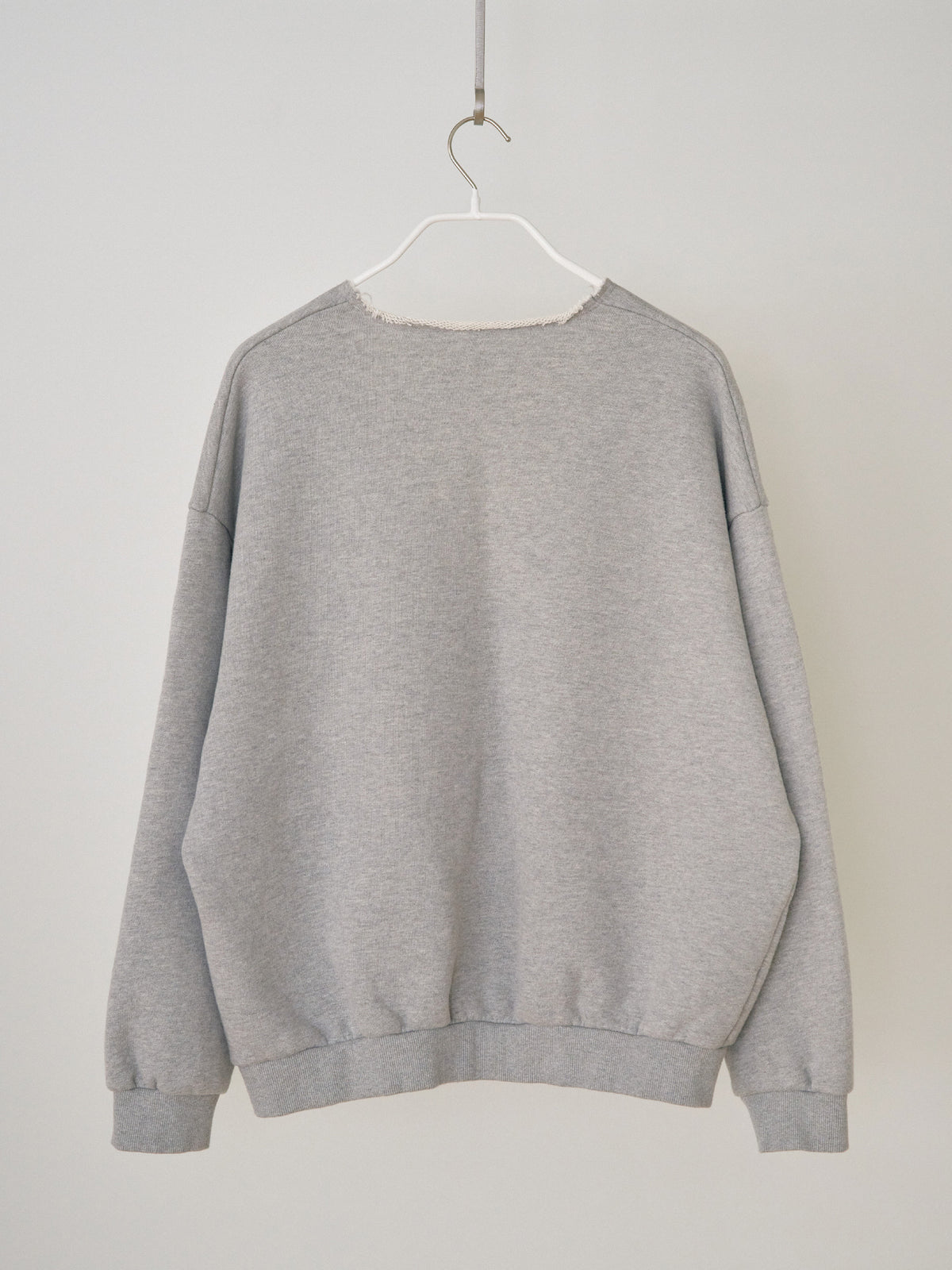 Raw Edge Sweatshirt - Gray 9