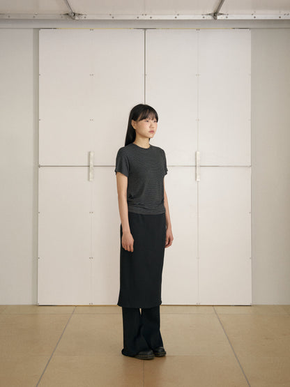 MARAN Lino Rib Skirt - Black 商品画像17/21