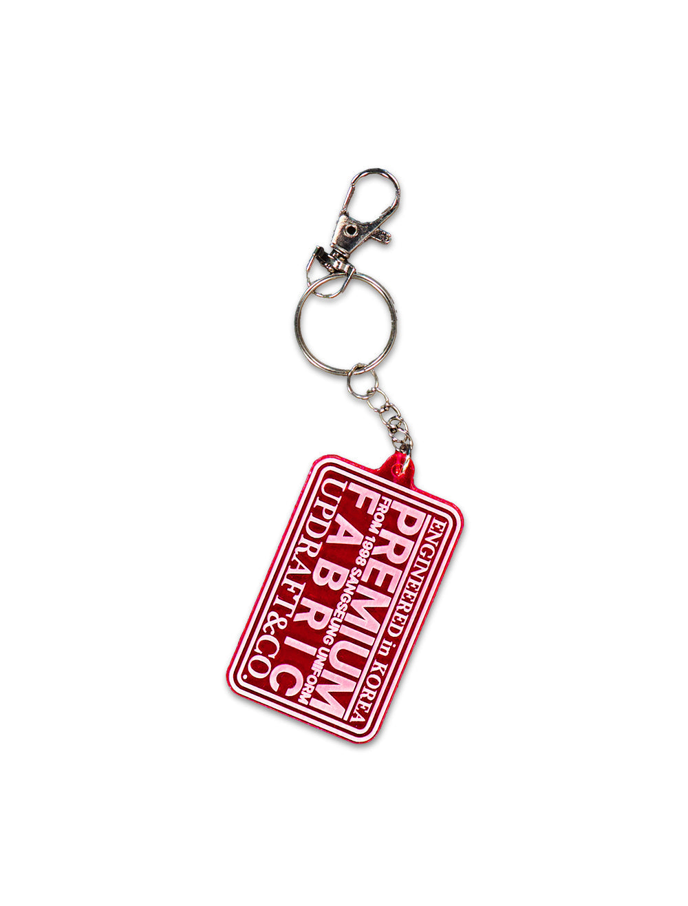 LOGO PATCH ACRYLIC PENDENT ACC MIXED -RED