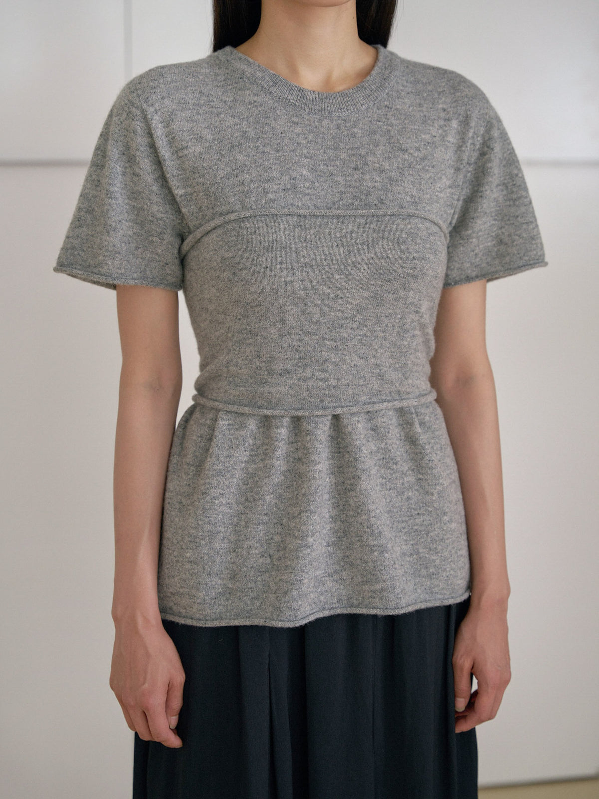 Cashmere Bustier - Gray 1