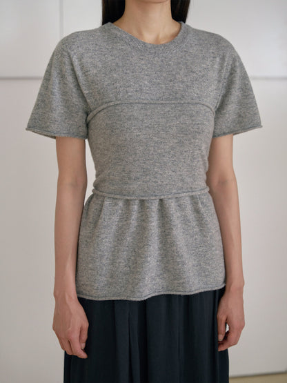 Cashmere Bustier - Gray 1