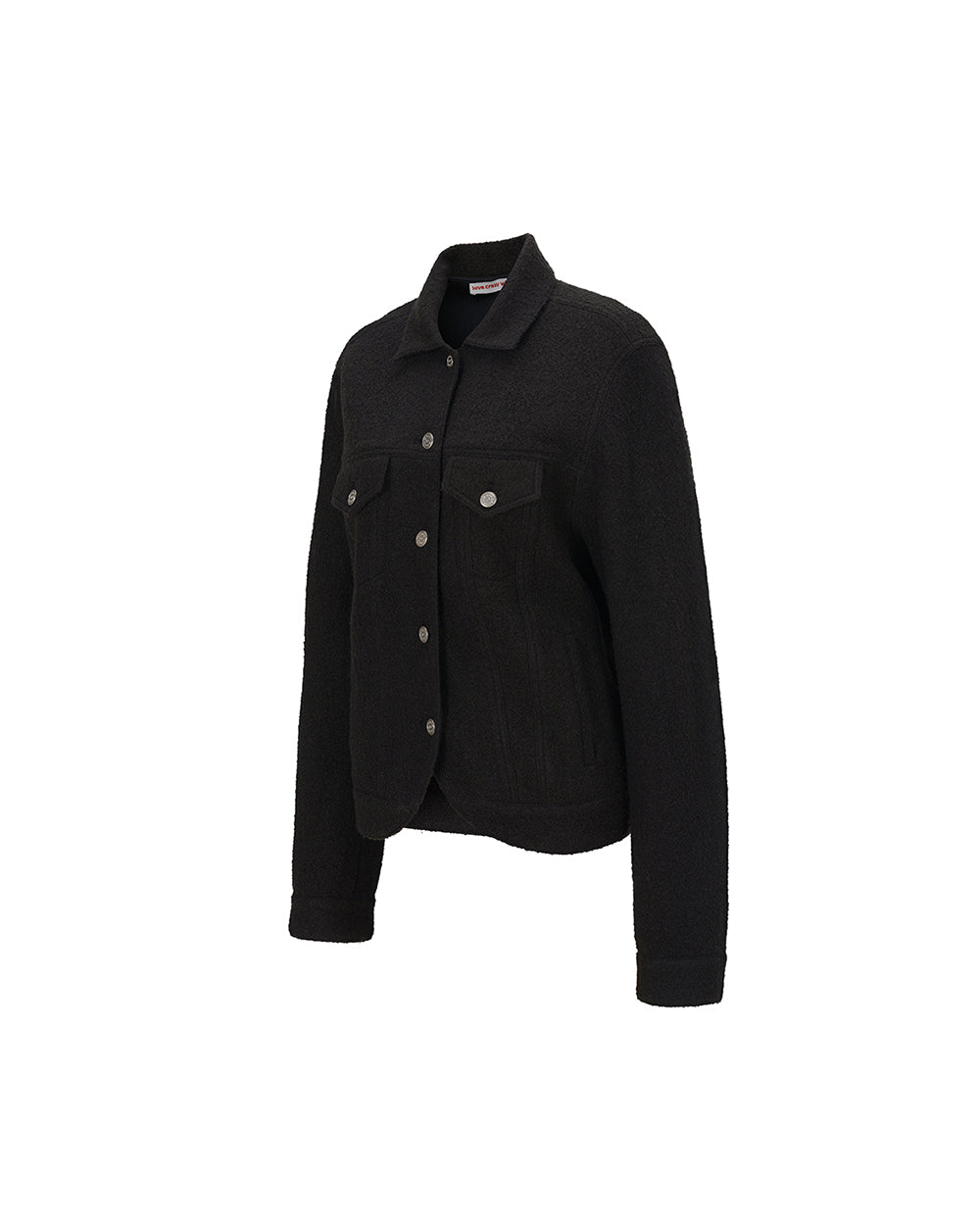 ROUNDED TRUCKER JACKET Black