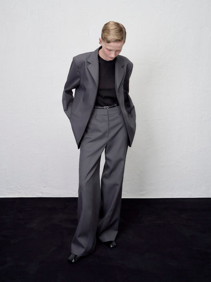【ARIK. アリク AW】Kaus Pressed single jacket Grey