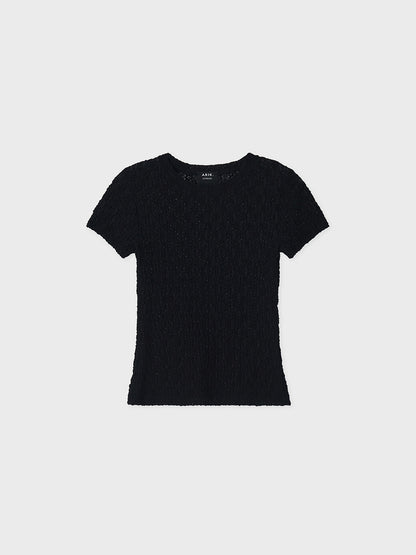 [ARIK. Arik] [24SS] ALRESCHA floral top Black