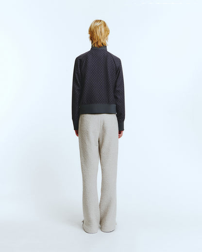 WOOL TRACK JUMPER Purple