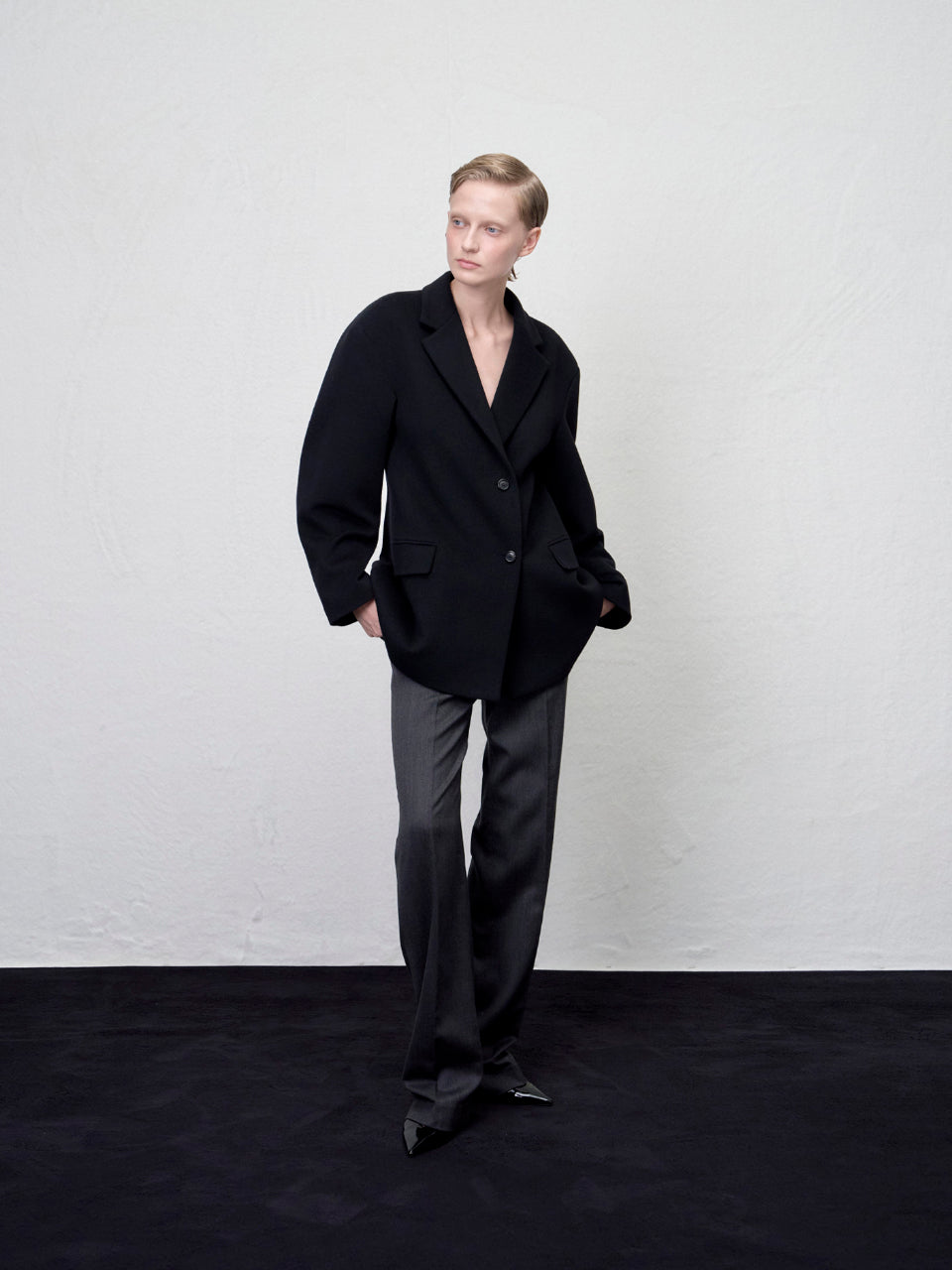 【ARIK. アリク AW】Sagit wool volume jacket Black