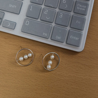 [SUMMER TAG SOL] FRESHWATER PEARL TRAY EARRING