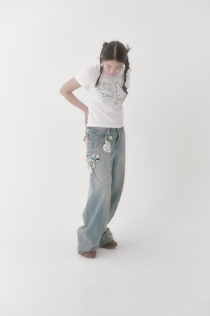 [X YOUNGART] KIDDY&amp;JINI Summer Cubic T-Shirt