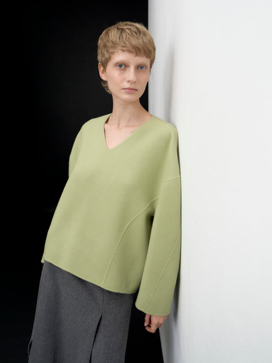 【ARIK. アリク AW】Sarin wool pullover jumper Apple green