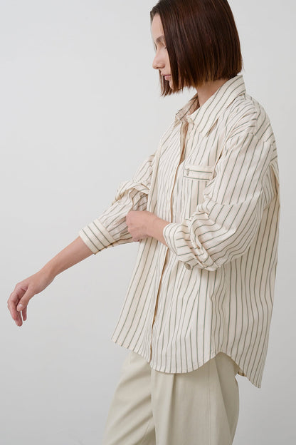[HER&SHE 2025AW] A St. Stripe Shirt