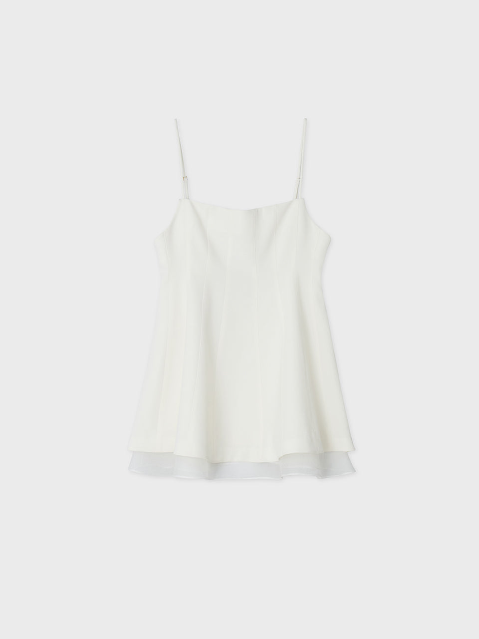 [ARIK.] [24SS] PISCES Layered panel sleeveless dress top Ivory