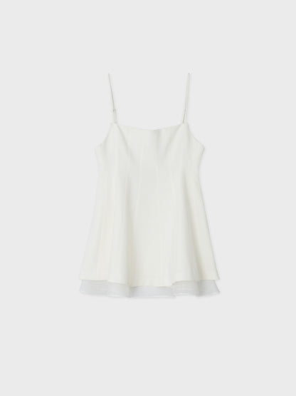 [ARIK.] [24SS] PISCES Layered panel sleeveless dress top Ivory