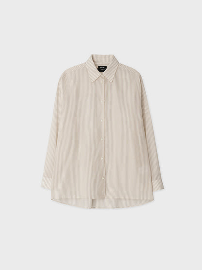 [ARIK.] [24SS] ALMACH oversized shirt Beige Stripe