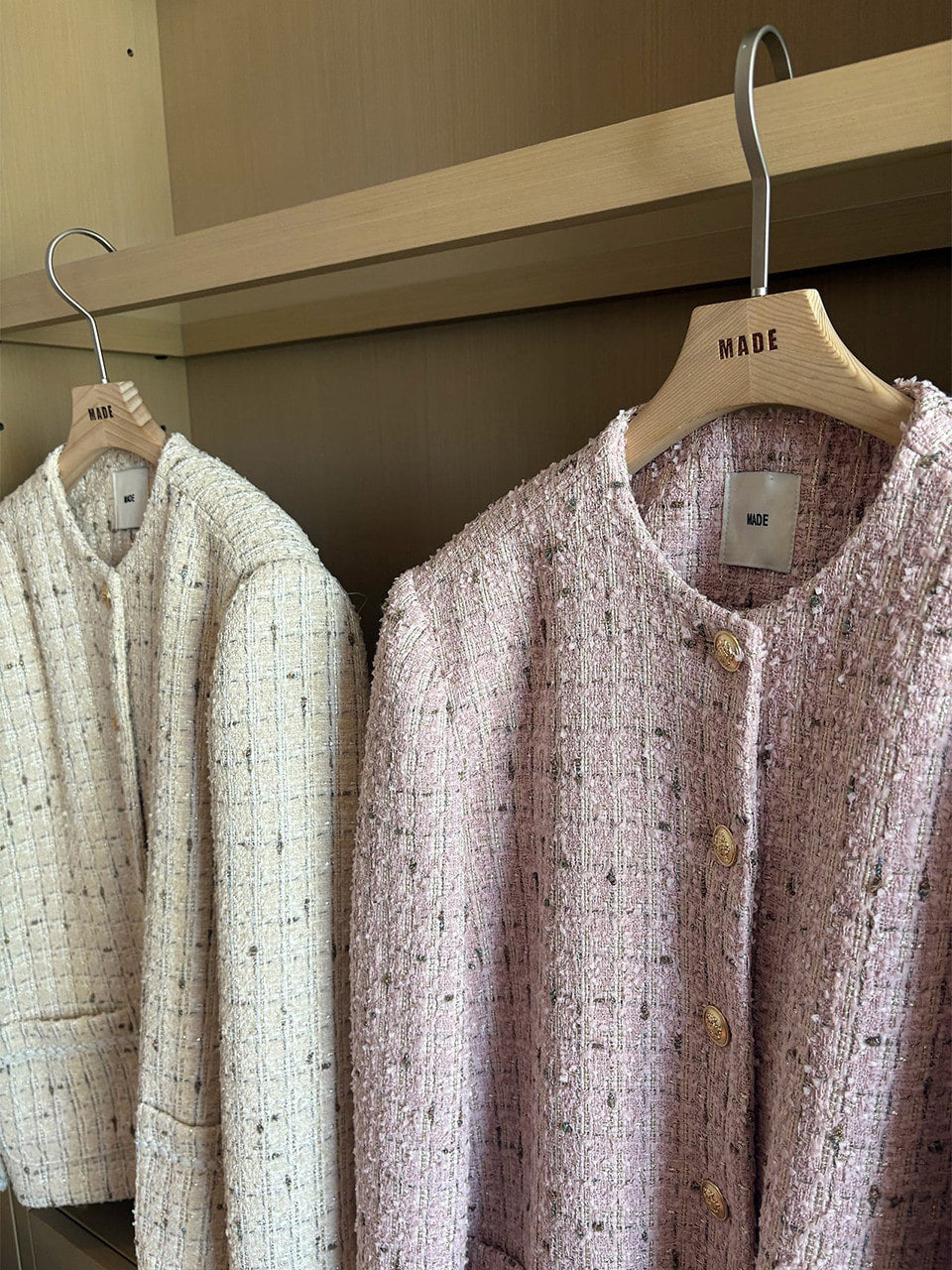 【A MA:DE】Autumn Tweed Jacket ( 2color )