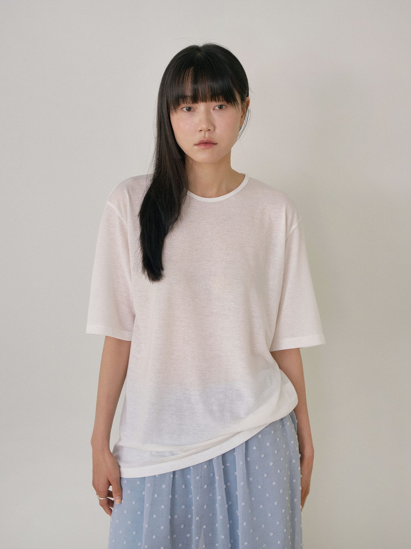 Linen Loose Short Sleeve - Ivory