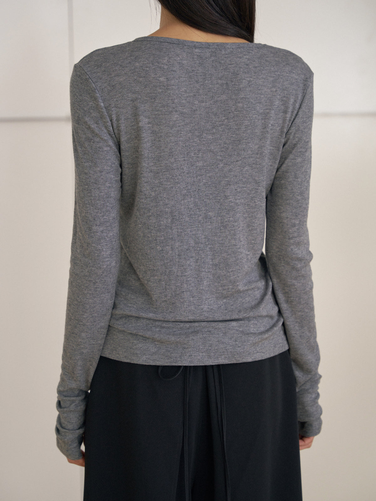 MARAN Finger Hole Long Sleeve - Charcoal 商品画像13/21