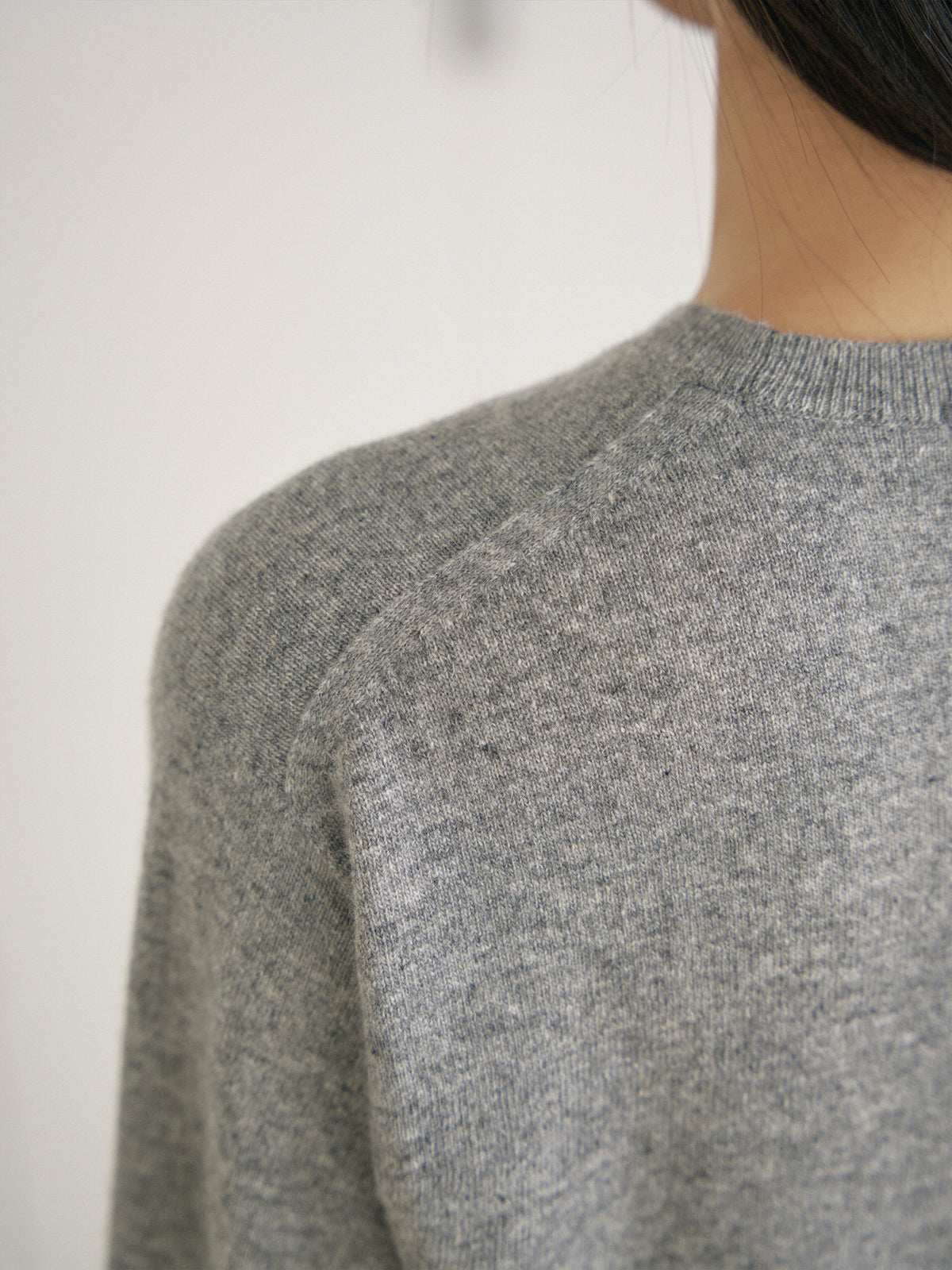 Cashmere Round Pullover - Gray 11
