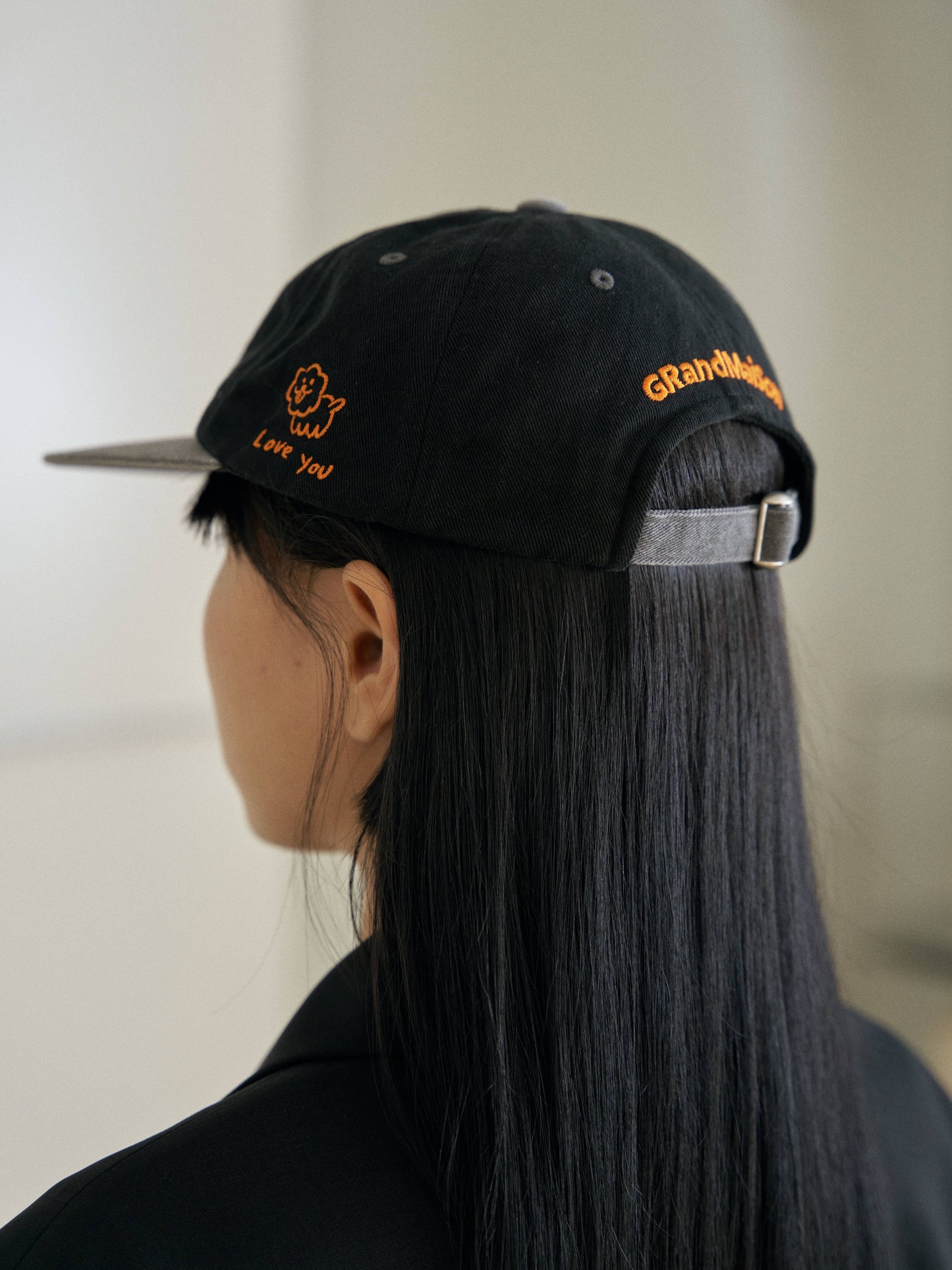 Grand Maison Washed Ball Cap - Black