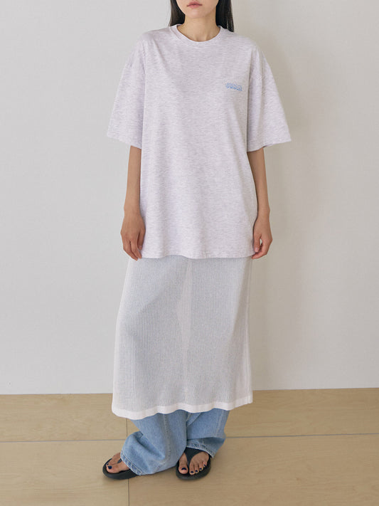 Granma Printing Short Sleeve - Light Gray