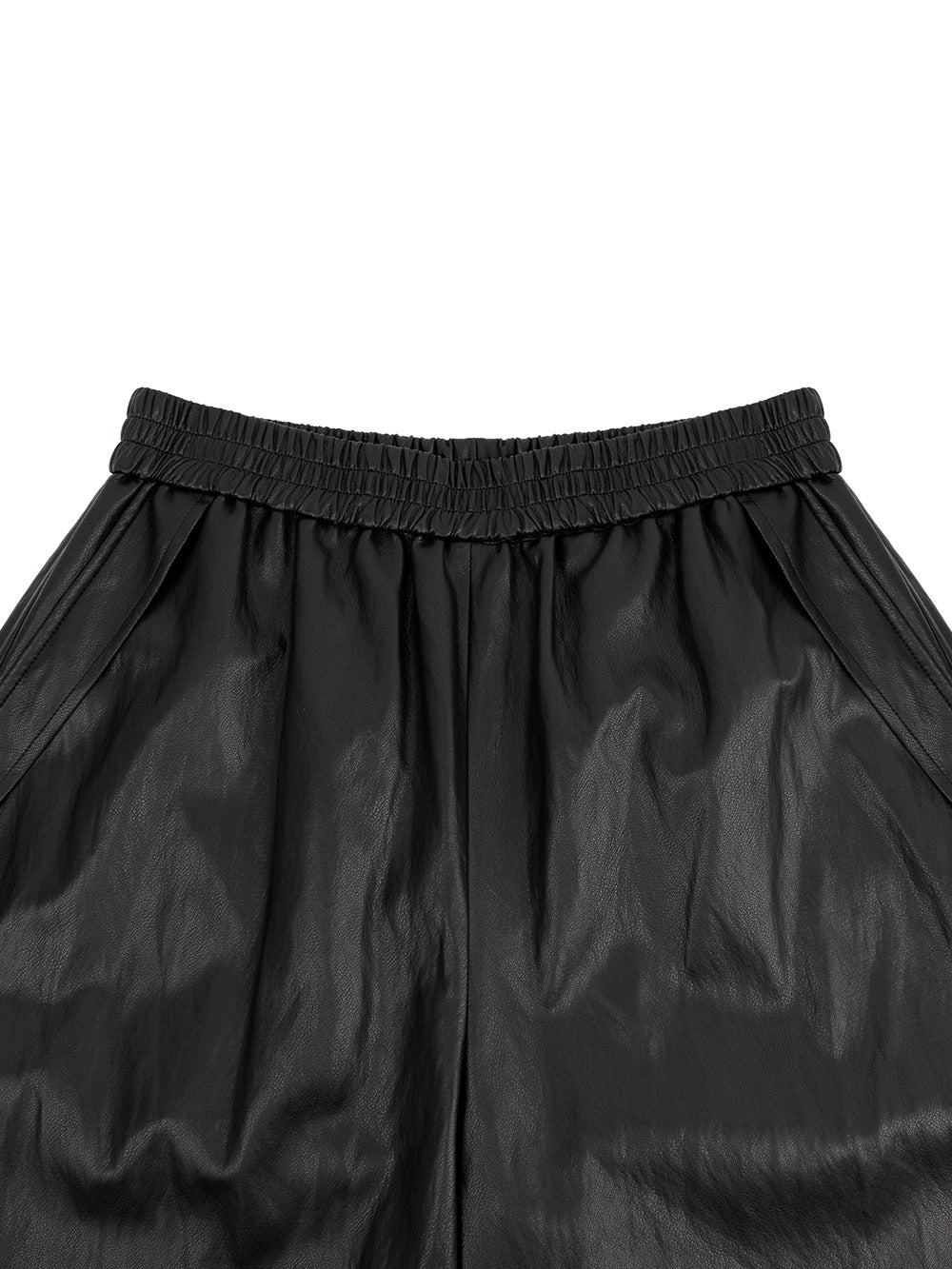 Leather Bermuda Pants