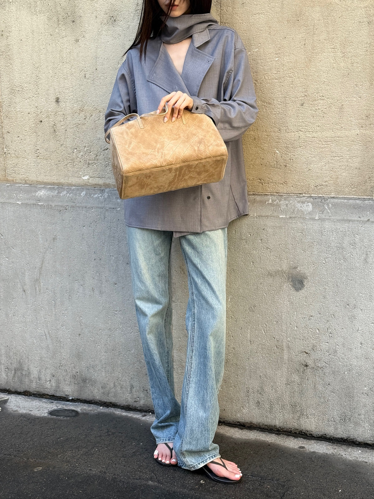 Quilted Suede Bag