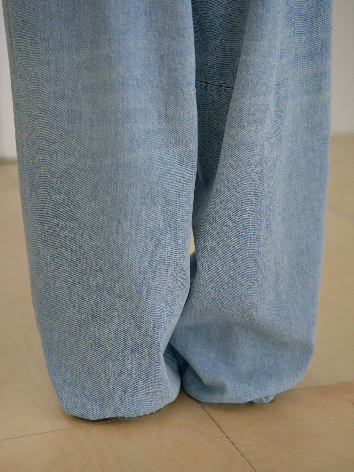 MARAN Curved Denim Pants - Light Indigo 商品画像15/21