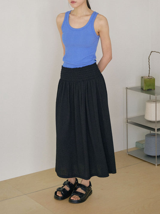 Soft Banding Skirt - Black