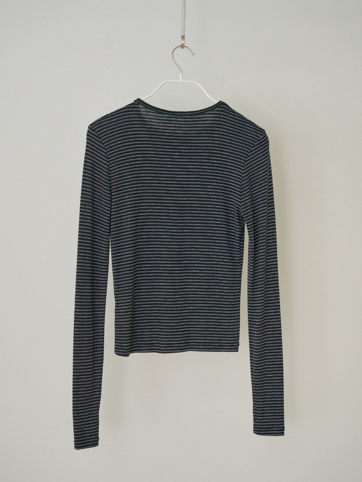 MARAN Rib Stripe Long Sleeve - Black 商品画像17/17