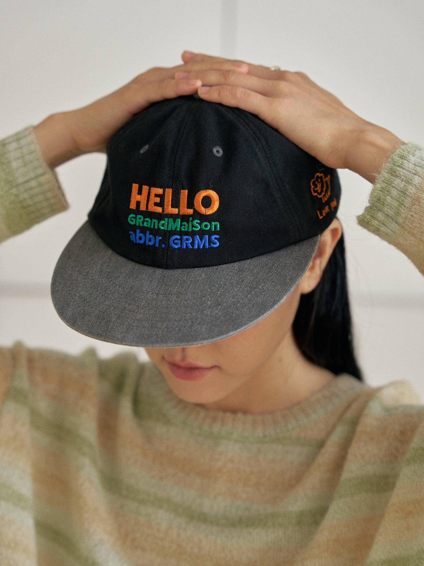 Grand Maison Washed Ball Cap - Black