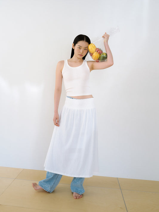 Neutral Rib Sleeveless - Ivory