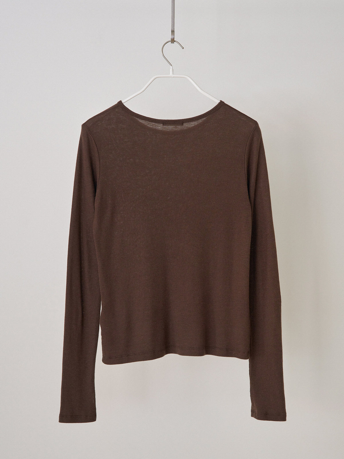 Finger Hole Long Sleeve - Brown 9