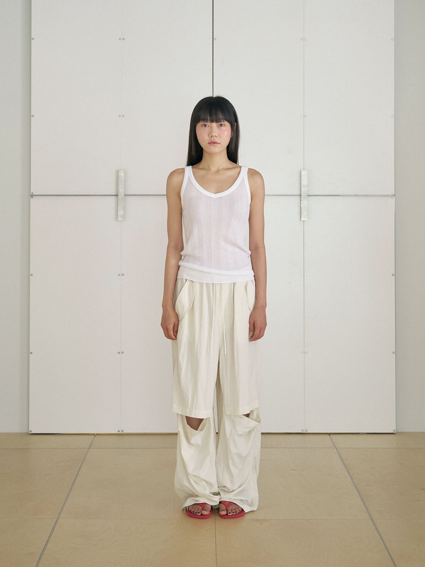 Summer V-neck Sleeveless - Ivory