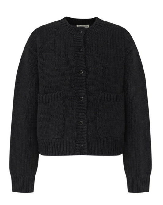 [MORE THAN YESTERDAY] Patch Pocket Wool Cardigan