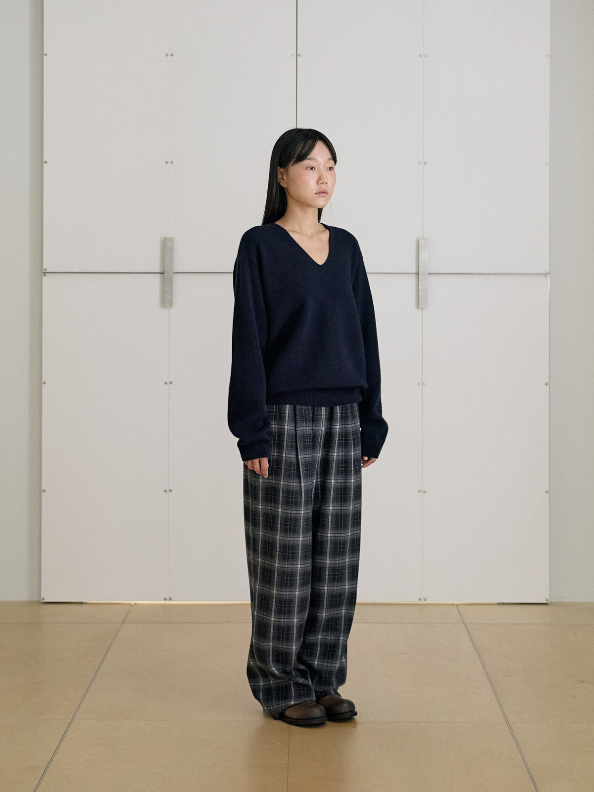 MARAN Side String Check Pants - Black 商品画像21/21