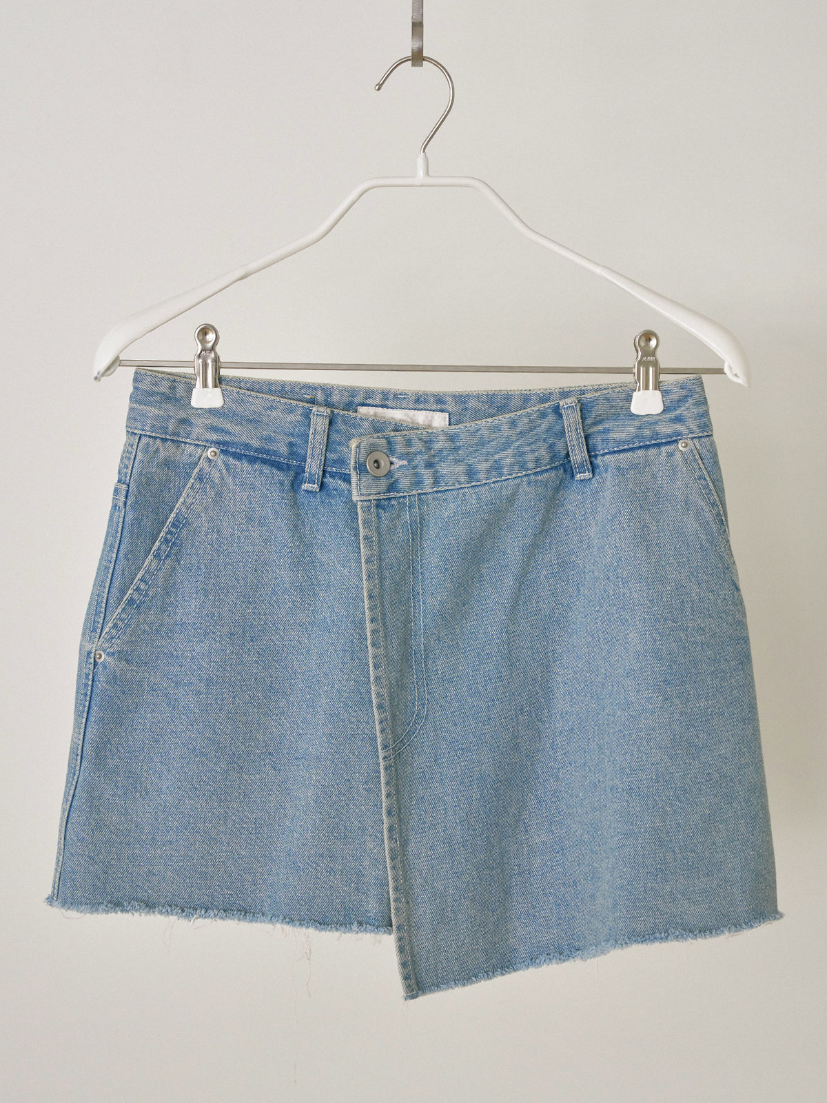 MARAN Indigo Denim Wrap Skirt - Indigo 商品画像18/21