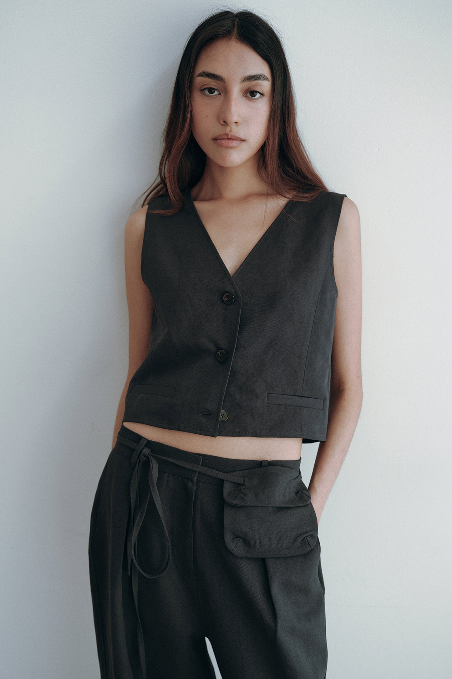 【BLOSSOM H COMPANY 2024SS】 LIF CROP VEST