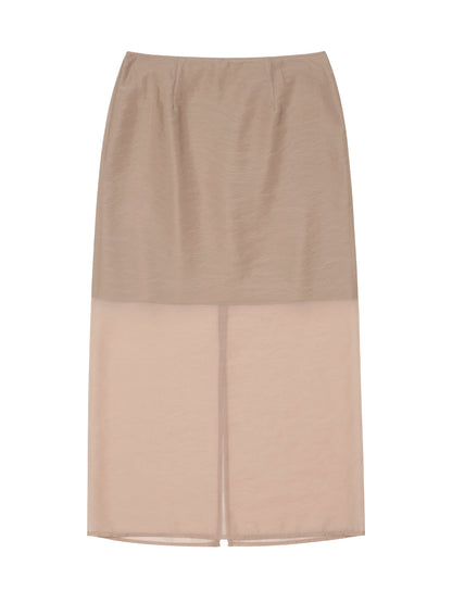 [HER&SHE 2025AW] A Veil Double Skirt