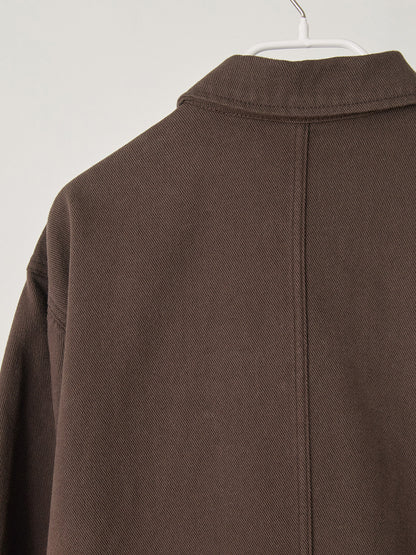 MARAN Cotton Twill Coverall Jacket - Brown 商品画像18/19